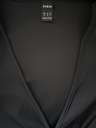 Body SHEIN scollo a V manica lunga