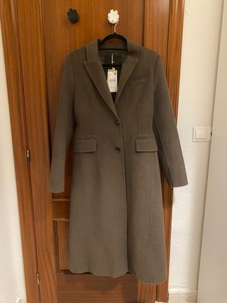 Abrigo largo Mango marrón