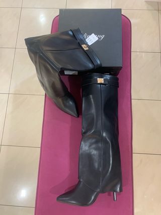 Stivali con risvolta givenchy tacco alto