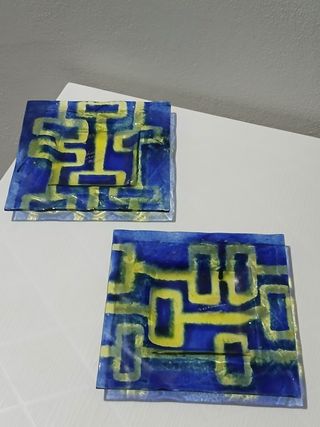 Coppia posacenere vintage Murano