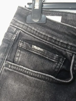 Pantalones vaqueros Pepe Jeans negros Cort englech