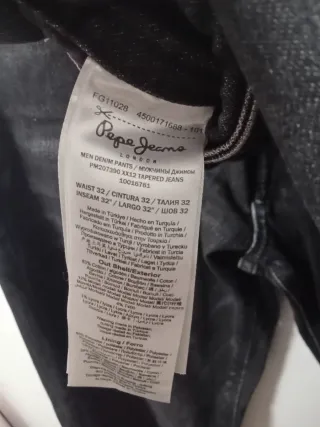 Pantalones vaqueros Pepe Jeans negros Cort englech