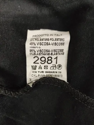 Tubino nero Dark Lady