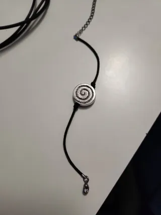 Pulsera Acero Inoxidable Espiral Negra