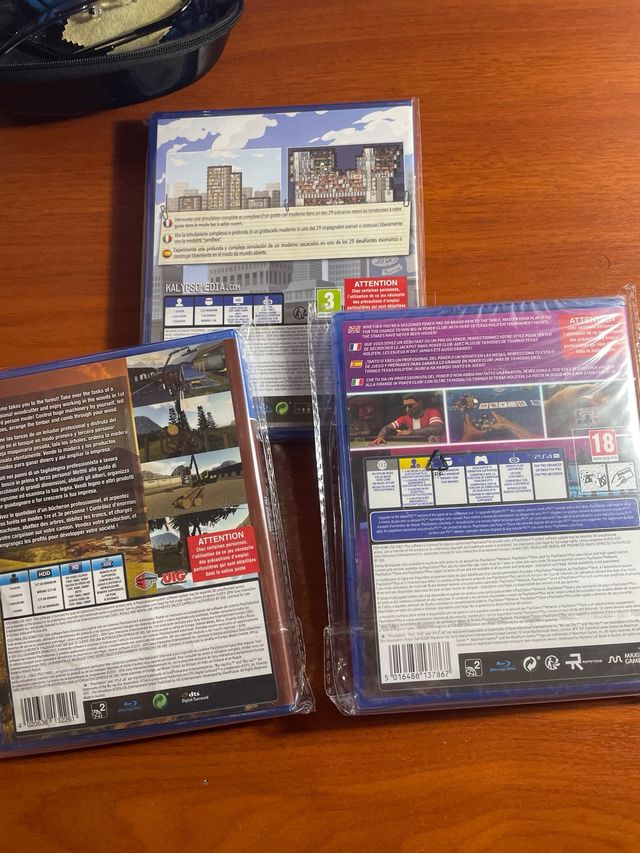 Lote 3 Juegos PS4: High Rise, Forestry, Poker Club
