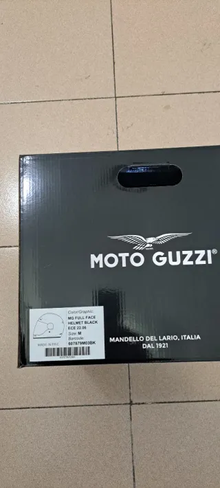 Casco Moto Guzzi Retro Negro Talla M