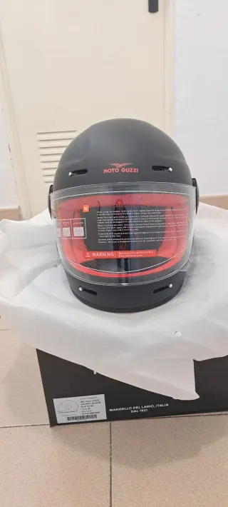 Casco Moto Guzzi Retro Negro Talla M