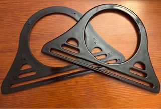 Asas redondas marrón chocolate para bolso