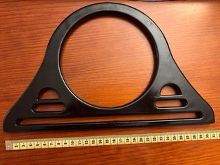 Asas redondas marrón chocolate para bolso