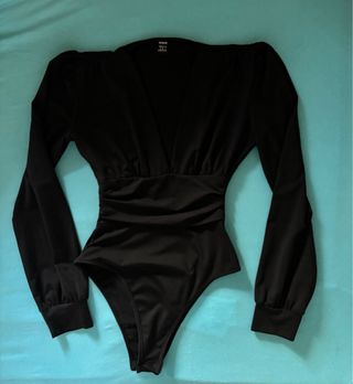 Body Shein scollatura a manica lunga