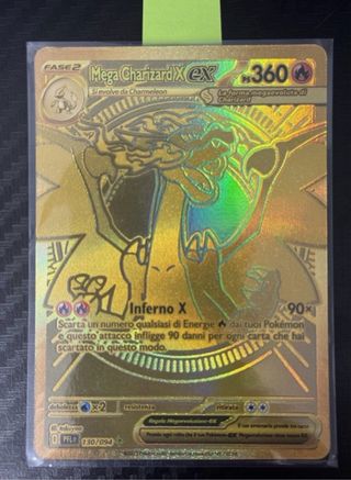 Mega Charizard X EX Carta Pokémon Oro