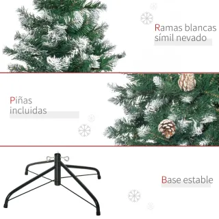 Árbol de Navidad con piñas