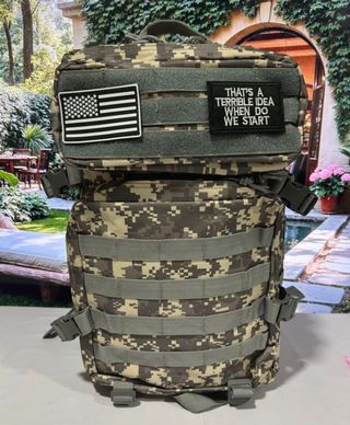 MOCHILA TACTICA KHAKI 50L CAMUFLAJE