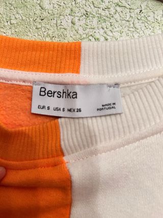 Vestido Sudadera Brooklyn Naranja y Blanco