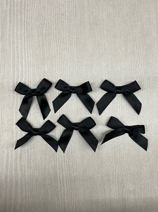 Mollette per capelli con fiocco nero