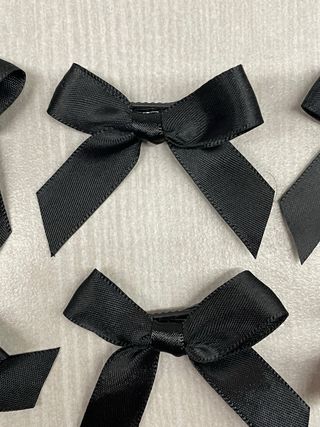 Mollette per capelli con fiocco nero