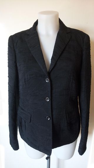 Giacca Piazza Sempione Nera Lavorata Tg M/L