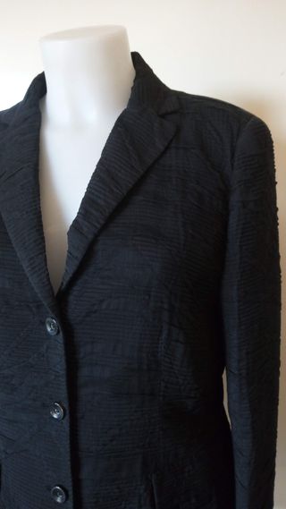 Giacca Piazza Sempione Nera Lavorata Tg M/L