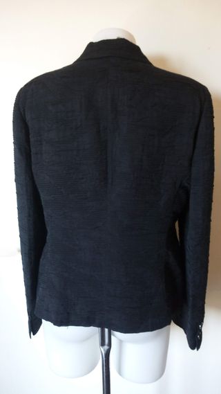 Giacca Piazza Sempione Nera Lavorata Tg M/L