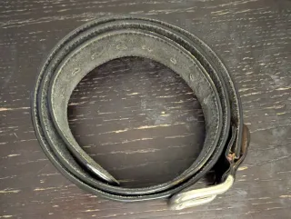 Cintura uomo pelle fibbia argento