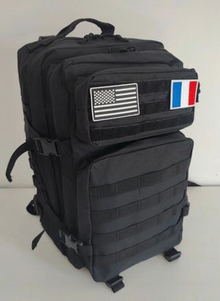 Mochila Táctica Negra 50L Viaje Gym