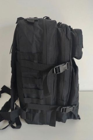 Mochila Táctica Negra 50L Viaje Gym