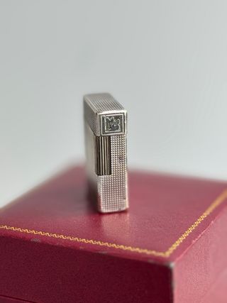 Encendedor S.T. Dupont Ligne 1 1980s chapado plata