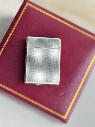 Encendedor S.T. Dupont Ligne 1 1980s chapado plata