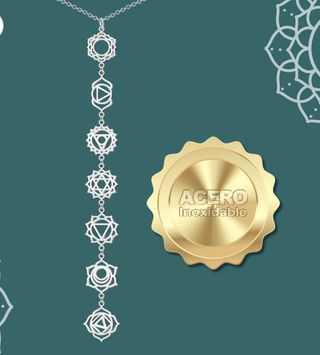 Collar 7 Chakras Plata