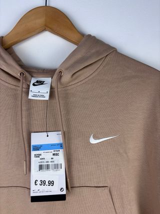 Sudadera Nike Beige con Capucha