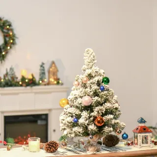 Mini árbol Navidad nevado