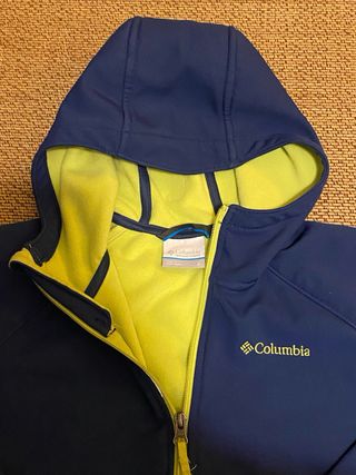 Chubasquero Columbia Niño Azul y Verde