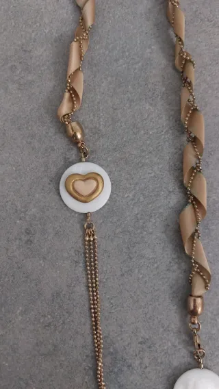Collana Thun donna oro e bianco