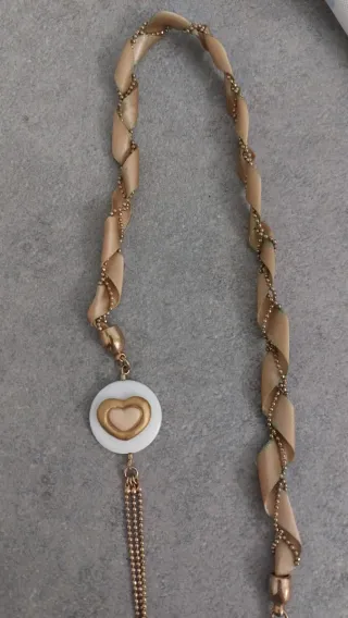 Collana Thun donna oro e bianco