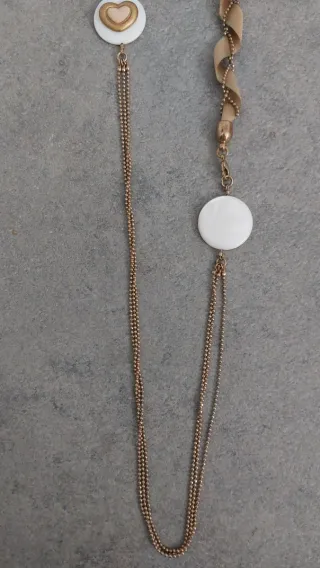 Collana Thun donna oro e bianco