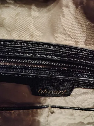 Borsa tote Blugirl nera con fiori