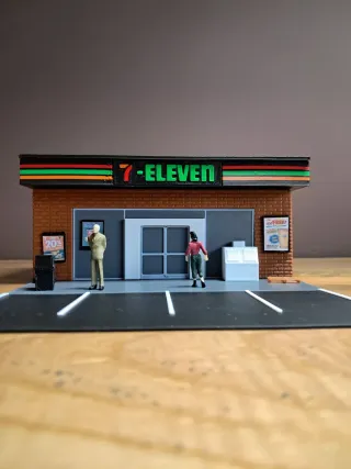 Tienda Diorama Hot Wheels 7-Eleven 1:64