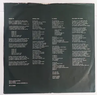 Lucio Battisti - Una Donna Per Amico Vinile 1978