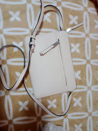 Bandolera Parfois Beige Poco Uso