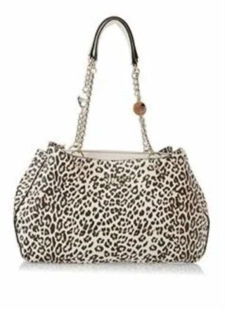 Bolso Guess Animal Print Beige/Negro