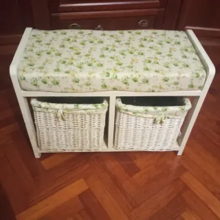 Banco asiento con cestas