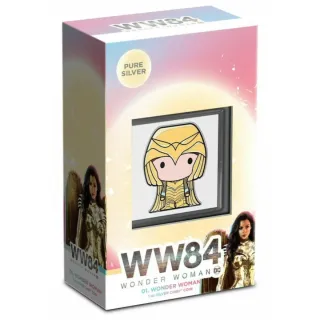 Moneda Plata 1 Oz WW84 Wonder Woman Chibi Proof
