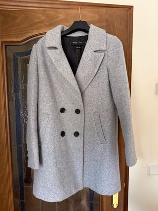 Abrigo lana gris