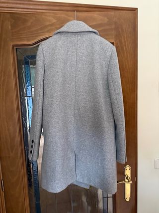 Abrigo lana gris