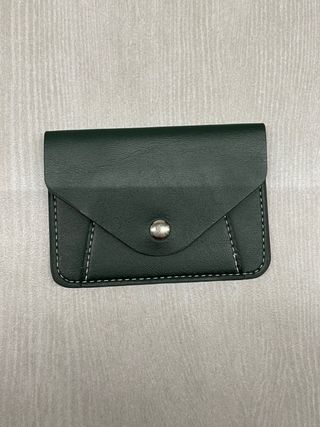 Portacarte similpelle verde