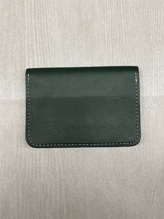 Portacarte similpelle verde