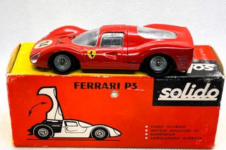 SOLIDO ANTIGUO FERRARI P 3, ESC.1/43, C/CAJA, RARO