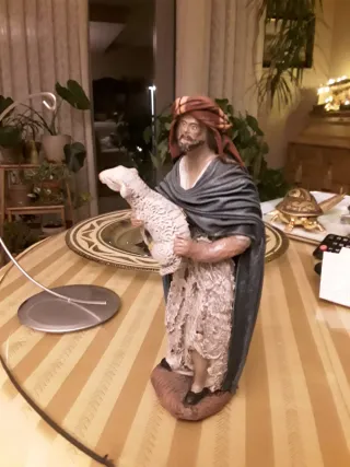 Figura belen Pastor con cordero