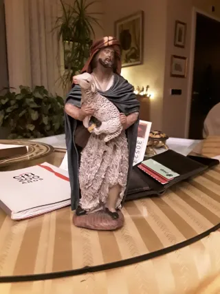 Figura belen Pastor con cordero