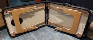 Lettino massaggio 2 zone - nero